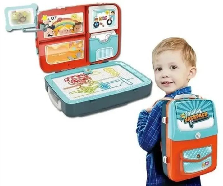 Навчальний набір для малювання у валізці Backpack Packing 3in1 рожевий 00016520 фото