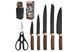 Набор кухонных ножей на подставке Knife Set 7 предметов из нержавеющей стали 00019362 фото 1