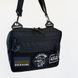 Тактическая сумка для патчей Cordura 600D &mdash; 5 карманов, мессенджер черный из ткани 00018456 фото 2