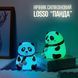 Детский силиконовый ночник светильник Панда 7 цветов, Силиконовый ночник игрушка для детей 00022931 фото 6