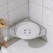 Кутова обертова полиця для ванної кімнати Multi Functional Rotational Tray 00013198 фото 3