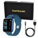 Smart Watch T80S, два браслети, температура тіла, тиск, оксиметр. Колір: синій 00022024 фото 7