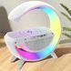 Настольная смарт лампа-ночник G-Smart BT-3401 с беспроводной зарядкой, колонкой и часами 00013470 фото 9