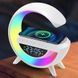 Настольная смарт лампа-ночник G-Smart BT-3401 с беспроводной зарядкой, колонкой и часами 00013470 фото 1