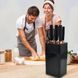 Набор кухонных ножей на подставке Knife Set 7 предметов из нержавеющей стали 00019362 фото 2