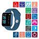 Smart Watch T80S, два браслети, температура тіла, тиск, оксиметр. Колір: синій 00022024 фото 8