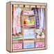 Шкаф тканевый 3 секции складной с каркасом STORAGE WARDROBE 175 х 130 х 45 см. Цвет: бежевый 00013429 фото 1