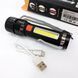 Фонарь аккумуляторный Bailong BL-P716-P50+COB white+red, Портативный светодиодный фонарь с зарядкой 00023054 фото 2