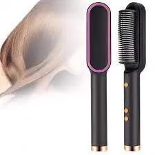 Електрична гребінець-випрямляч Hair Straightener HQT-909 щітка для укладання волосся 00021343 фото