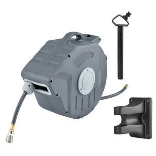 Автоматическая садовая катушка с шлангом для полива 1/2" 20 м Powermat PM-ABNW-20M 00013781 фото