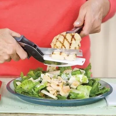 Умный нож ножницы 2 в 1 Clever Smart Cutter 00019363 фото