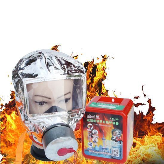 Маска противогаз из алюминиевой фольги, панорамный противогаз Fire mask защита головы от радиации 00014429 фото