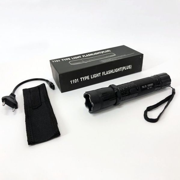 Світлодіодний светодиодный фонарь police bl-1101 зу 220в + чехол, фонарь ручной 00022842 фото