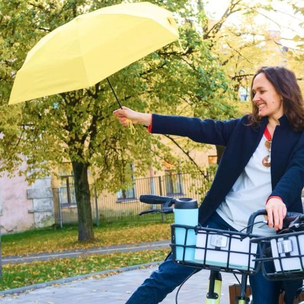 Компактна парасолька в капсулі-футлярі Жовтий, маленька парасолька в капсулі. Колір: жовтий 00018308 фото