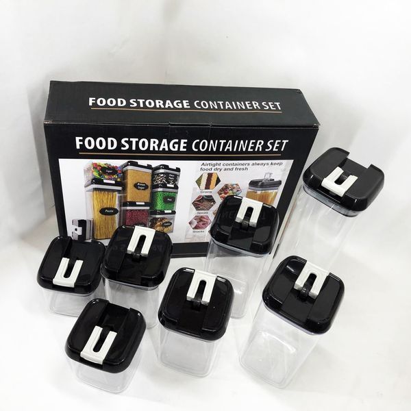 Набор контейнеров для еды FOOD Storage Container Set на защелках с уплотнителем из 7 предметов 00019079 фото
