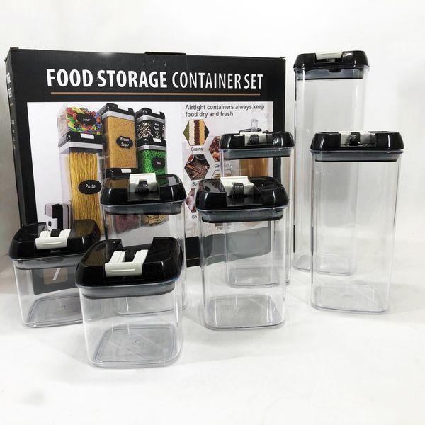 Набор контейнеров для еды FOOD Storage Container Set на защелках с уплотнителем из 7 предметов 00019079 фото