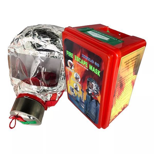 Маска противогаз из алюминиевой фольги, панорамный противогаз Fire mask защита головы от радиации 00014429 фото