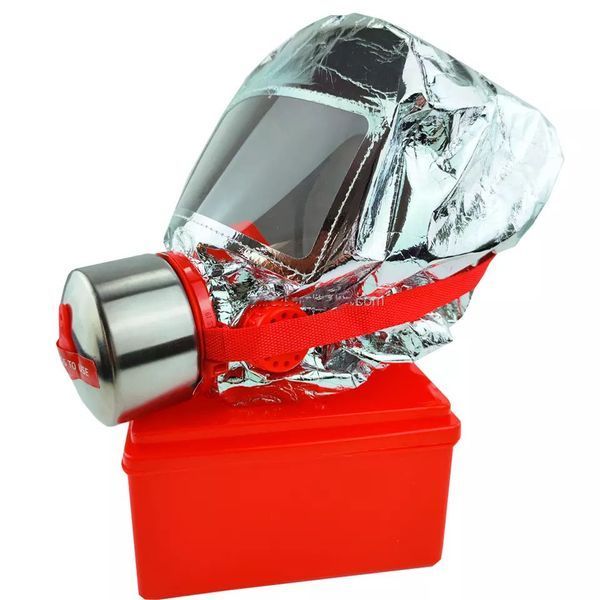 Маска противогаз из алюминиевой фольги, панорамный противогаз Fire mask защита головы от радиации 00014429 фото
