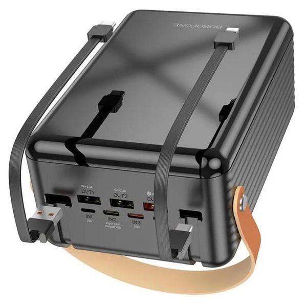 Внешний аккумулятор повербанк BOROFONE BJ32 power bank 80000mAh быстрая зарядка 22.5W 00017738 фото