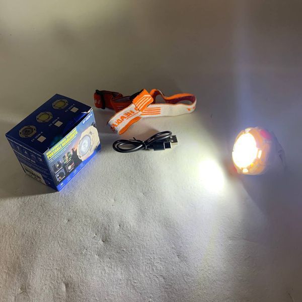 Ліхтар налобний CY-2026-B-COB+2LED(red)+2LED(blue) 00023225 фото
