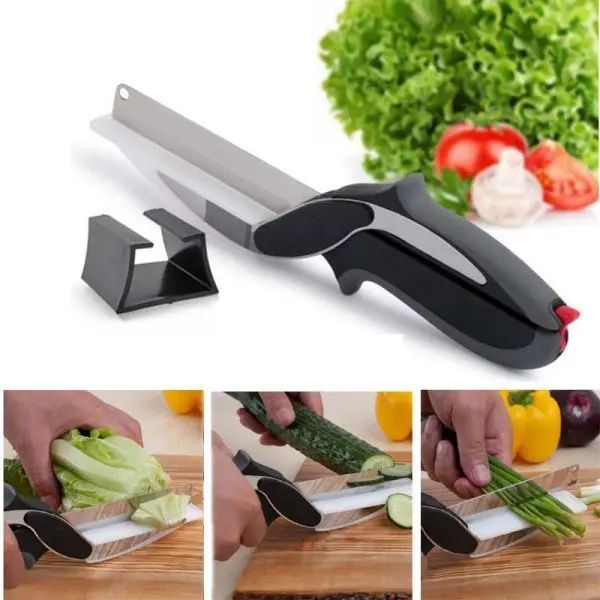 Умный нож ножницы 2 в 1 Clever Smart Cutter 00019363 фото
