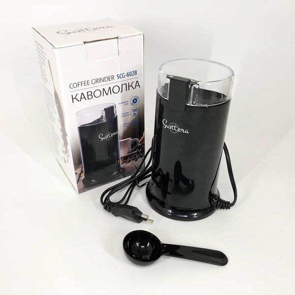 Кофемолка электрическая Suntera SCG-602, кофемолка электрическая домашняя, измельчитель кофейных зерен 00018911 фото