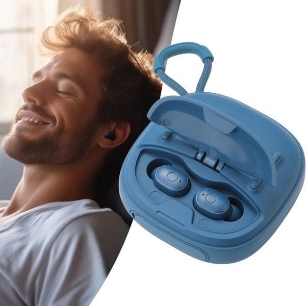Колонка-Bluetooth із навушниками TG813. Колір: синій 00017753 фото