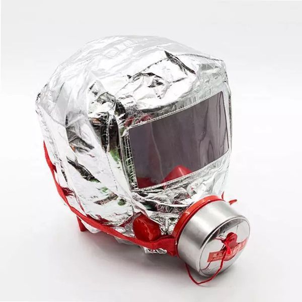 Маска противогаз из алюминиевой фольги, панорамный противогаз Fire mask защита головы от радиации 00014429 фото