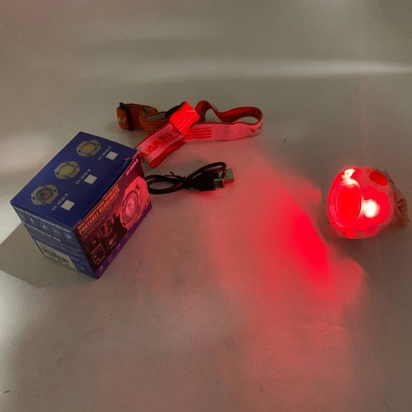 Ліхтар налобний CY-2026-B-COB+2LED(red)+2LED(blue) 00023225 фото