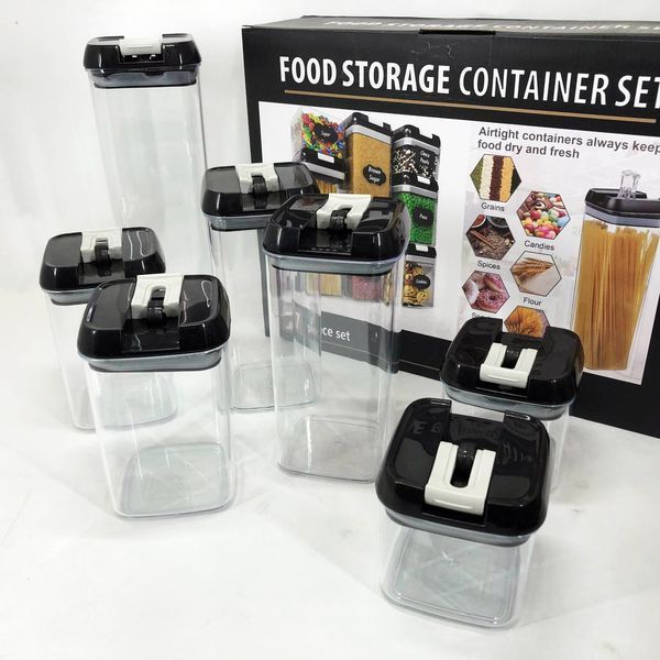 Набор контейнеров для еды FOOD Storage Container Set на защелках с уплотнителем из 7 предметов 00019079 фото