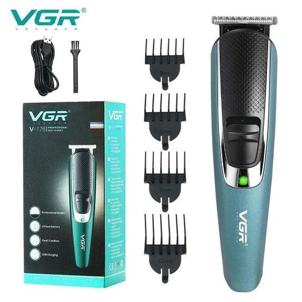 Триммер для бороды и волос VGR V-176 от USB, Профессиональный триммер для стрижки 00014903 фото