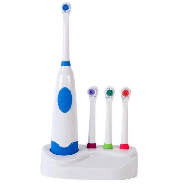 Электрическая зубная щетка с насадками Electric ToothBrush на батарейках 00015600 фото