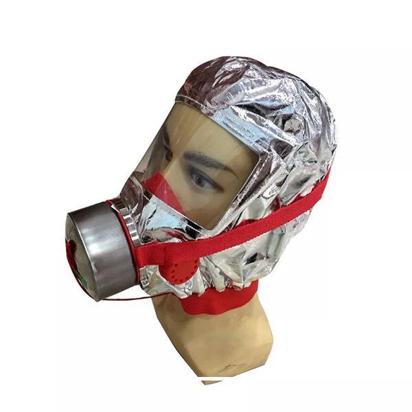 Маска противогаз из алюминиевой фольги, панорамный противогаз Fire mask защита головы от радиации 00014429 фото