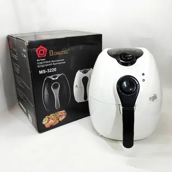 Аеро фритюрниця Air Fryer DOMOTEC MS-3220 білий 00021133 фото
