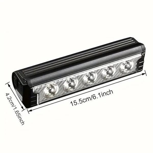 Велофара мощная FY-339B-5LED(white+yellow), Световые сигналы для велосипеда, Фара led для велосипеда 00017077 фото