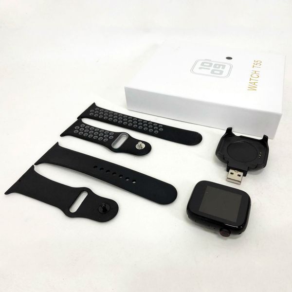 Умные смарт часы Smart Watch T55 с 2 ремешками, поддержка звонков, спортивные режимы, влагозащита ip 67 00022478 фото