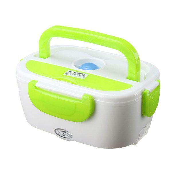 Ланч бокс электрический с подогревом Lunch Heater 220 V Pro, Термос для еды для детей. Цвет: зеленый 00018643 фото