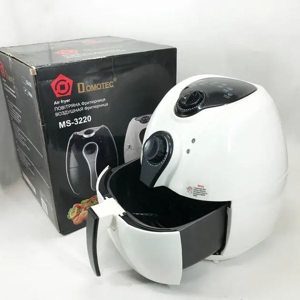 Аеро фритюрниця Air Fryer DOMOTEC MS-3220 білий 00021133 фото