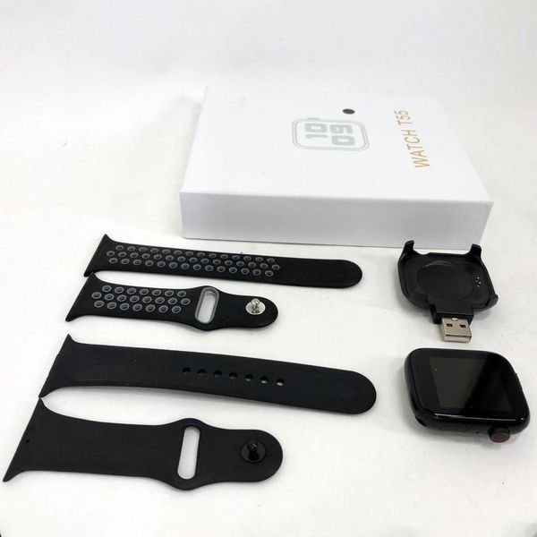 Умные смарт часы Smart Watch T55 с 2 ремешками, поддержка звонков, спортивные режимы, влагозащита ip 67 00022478 фото