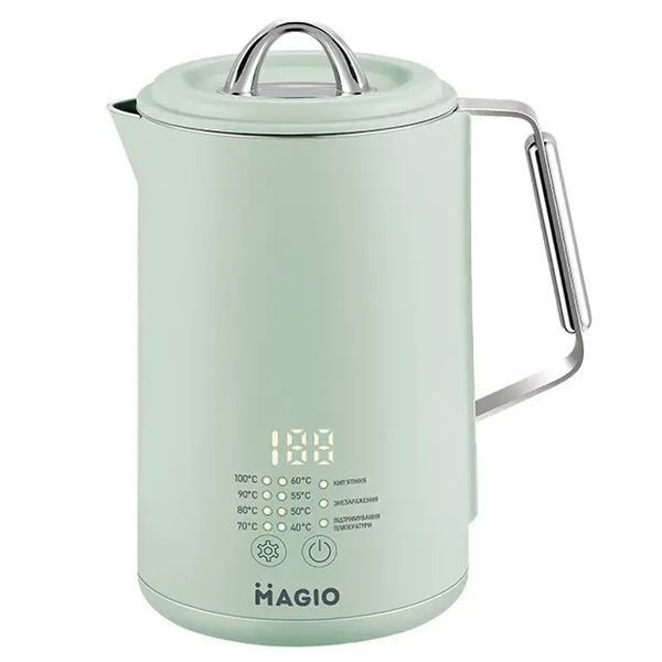 Электрочайник Magio MG-515, 1.5 л, 1500 Вт, с двойными стенками и регулировкой температуры 00019184 фото