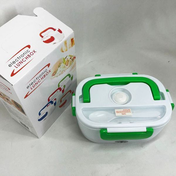 Ланч бокс электрический с подогревом Lunch Heater 220 V Pro, Термос для еды для детей. Цвет: зеленый 00018643 фото
