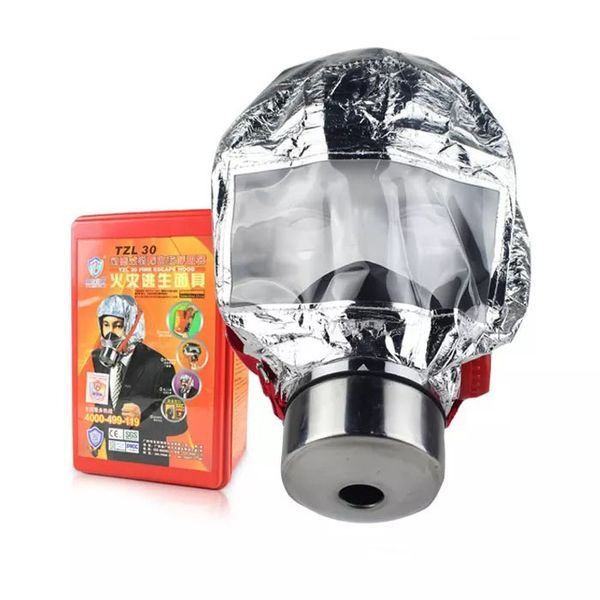 Маска противогаз из алюминиевой фольги, панорамный противогаз Fire mask защита головы от радиации 00014429 фото