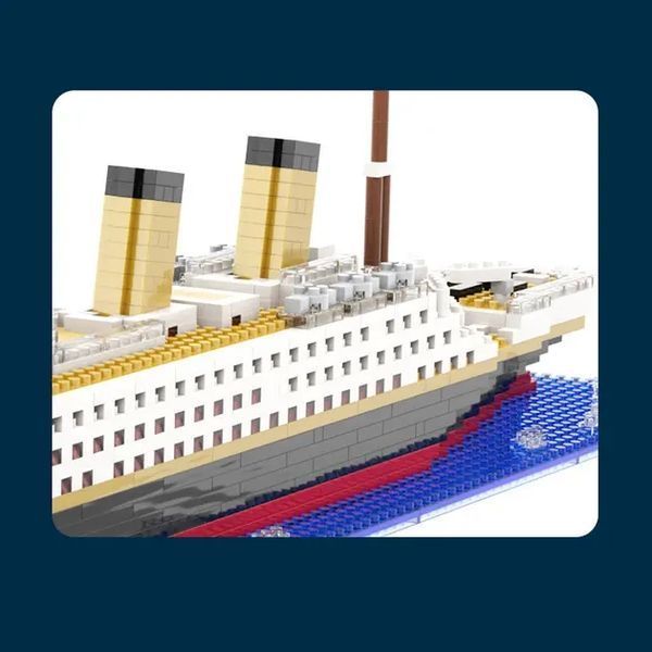 Конструктор корабль Titanic (1878 деталей) mini 00016640 фото