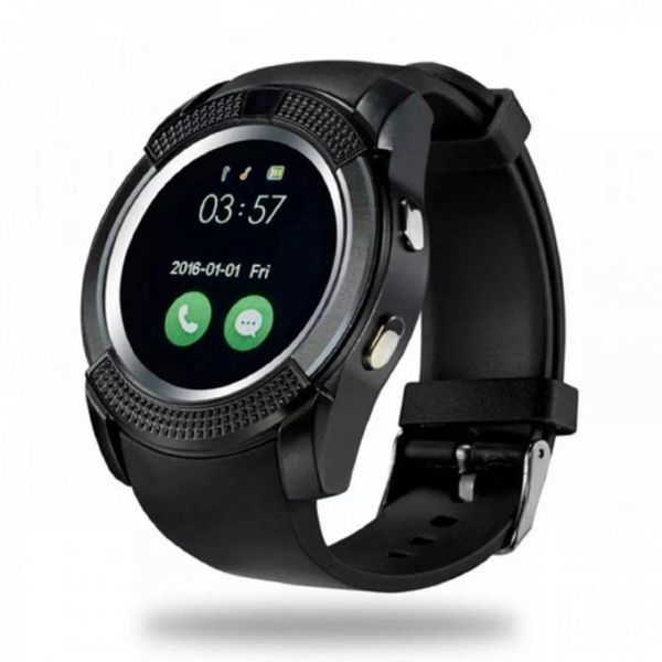Умные смарт-часы Smart Watch V8. Цвет: черный 00022414 фото
