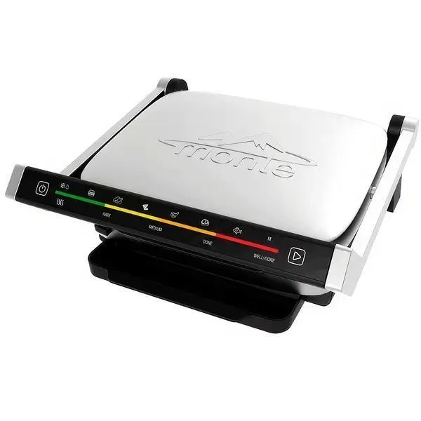 Прижимной гриль с антипригарным покрытием MONTE MT-3307 2000W Электрический контактный гриль 4 уровня прокаливания 00020936 фото