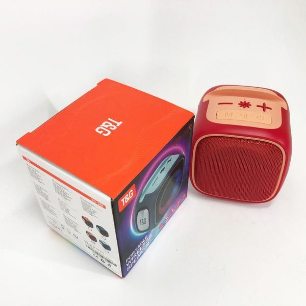 Портативная Bluetooth колонка TG359 7W с RGB подсветкой, Громкая блютуз колонка. Цвет: красный 00017255 фото