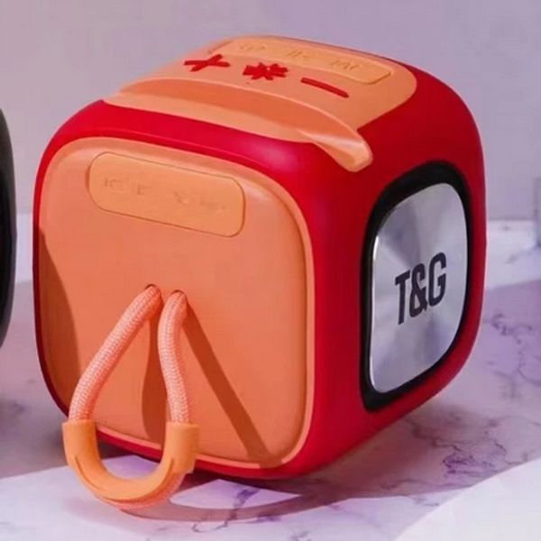 Портативная Bluetooth колонка TG359 7W с RGB подсветкой, Громкая блютуз колонка. Цвет: красный 00017255 фото
