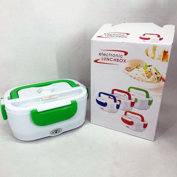 Ланч бокс электрический с подогревом Lunch Heater 220 V Pro, Термос для еды для детей. Цвет: зеленый 00018643 фото