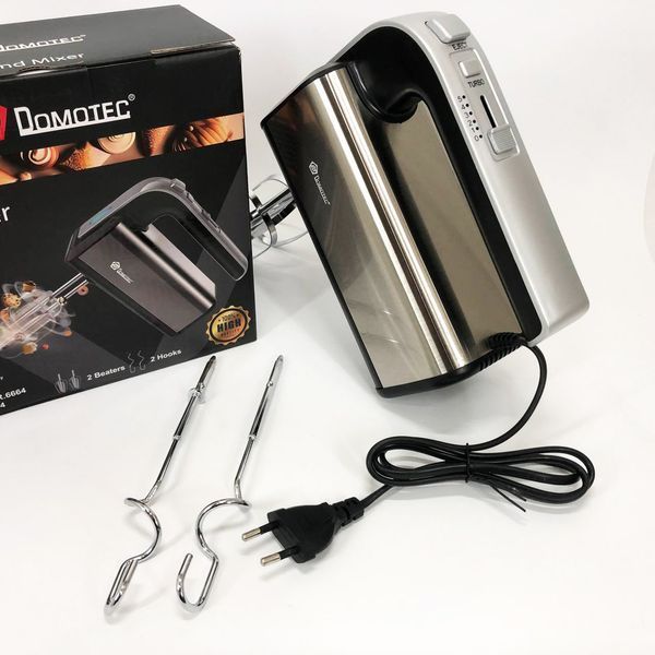 Міксер Domotec R.6664 5 швидкостей, режим Турбо, Міксер електричний 800 Вт 00019048 фото