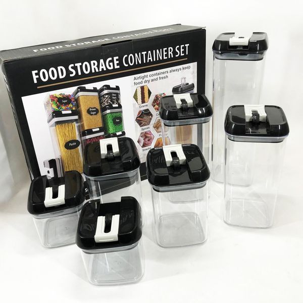 Набор контейнеров для еды FOOD Storage Container Set на защелках с уплотнителем из 7 предметов 00019079 фото